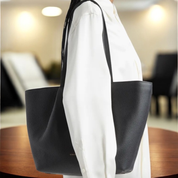 Elegant Strathberry Osette Leather Shopper Tote Bag - Picture 3 of 16